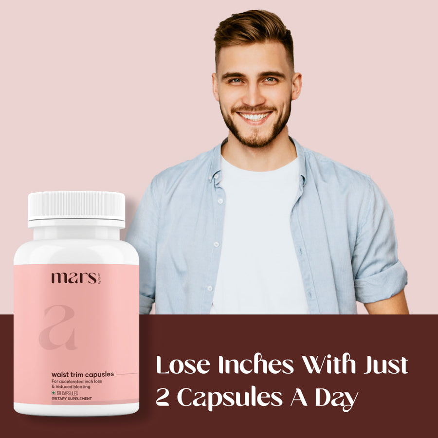 Mars Waist Trim Capsules : Powered With Magnesium Citrate, Bentonite Clay & Triphala