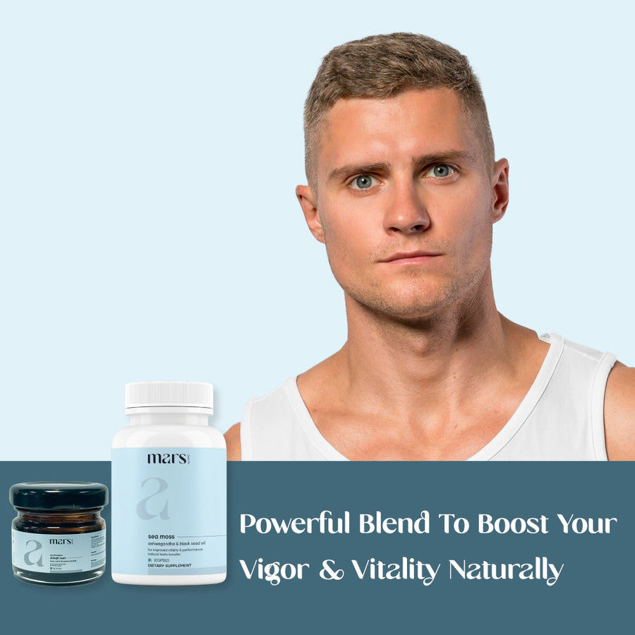 Vitality Booster Combo: Pure Himalayan Shilajit Resin & Natural Sea Moss Caps