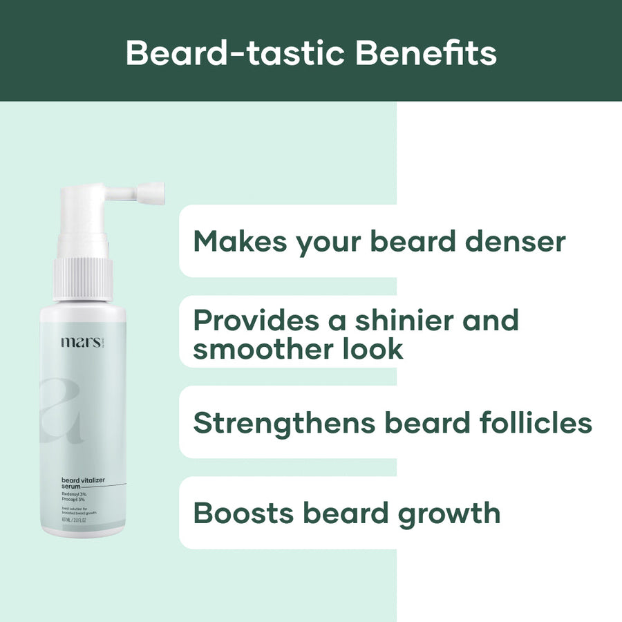 Beard Growth Serum with 3% Redensyl - (60 ml)